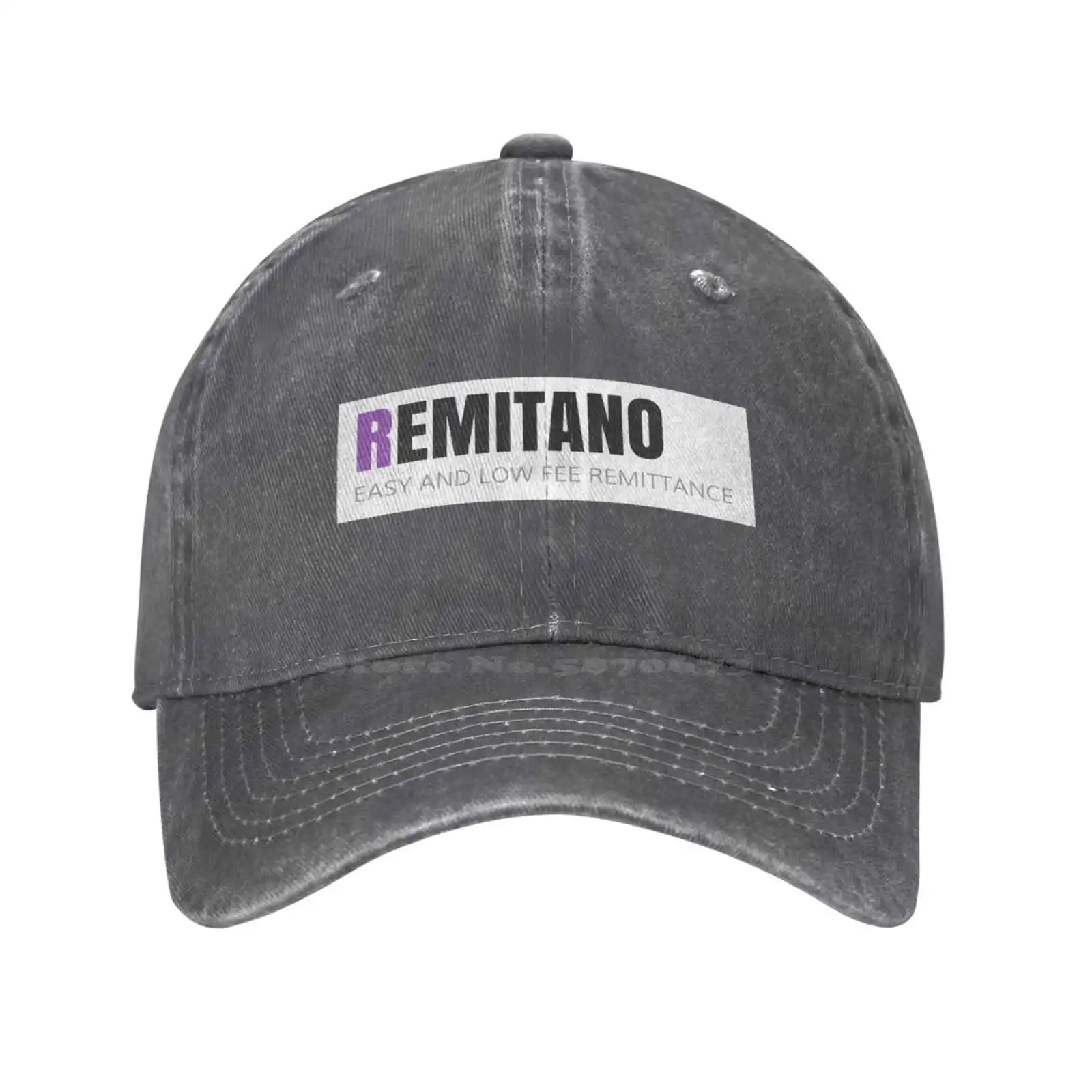 Джинсовая кепка с логотипом Remitano высшего качества, Бейсболка, Вязаная шапка Изображение 2