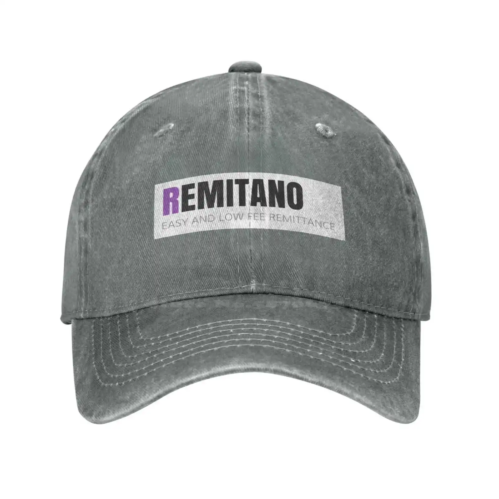 Джинсовая кепка с логотипом Remitano высшего качества, Бейсболка, Вязаная шапка Изображение 4