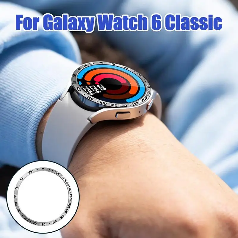 Дизайн безеля и кольца для Samsung Smart Bracelet Ring, крышка смарт-часов 43 мм 47 мм для Samsung Watch6, Классическое кольцо-бампер, водонепроницаемое Изображение 1