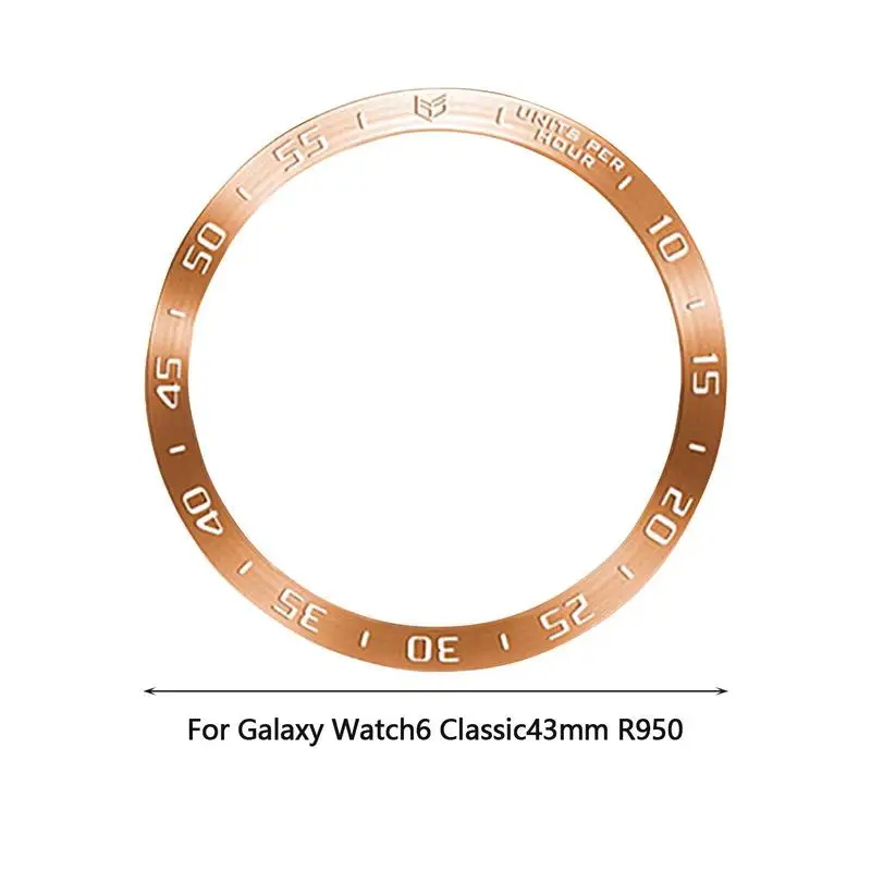 Дизайн безеля и кольца для Samsung Smart Bracelet Ring, крышка смарт-часов 43 мм 47 мм для Samsung Watch6, Классическое кольцо-бампер, водонепроницаемое Изображение 5
