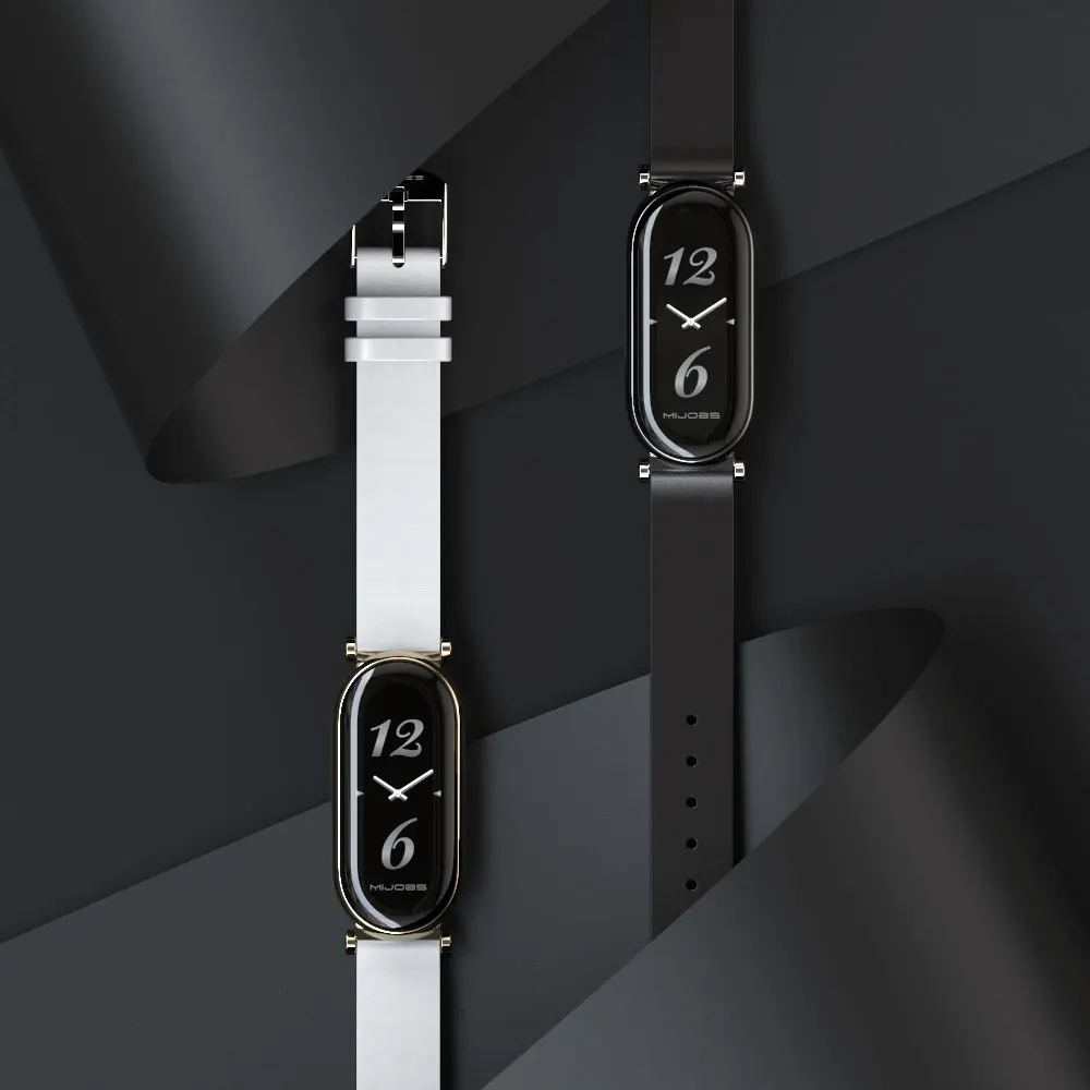 Для MI Band 8 7 6 5 4 3 Кожаные ремешки на запястье Ремешок для часов для Xiaomi Smart Band 8 Браслет Сменный Ремешок для часов Аксессуары Изображение 3