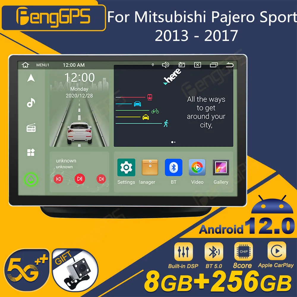 Для Mitsubishi Pajero Sport 2013-2017 Android Автомобильный Радиоприемник 2Din Стерео Приемник Авторадио Мультимедийный Плеер GPS Навигационный Блок Экран Изображение 0