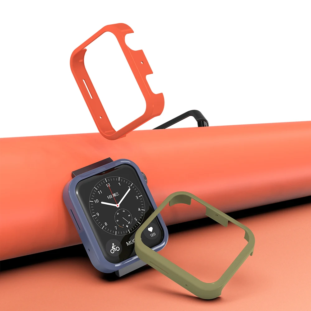 Для Xiaomi Mi Ремешок Для Часов и Защитная Крышка Силиконовые Смарт-Браслеты Сменный Браслет Защитный Чехол Бампер для Mi Watch Изображение 5