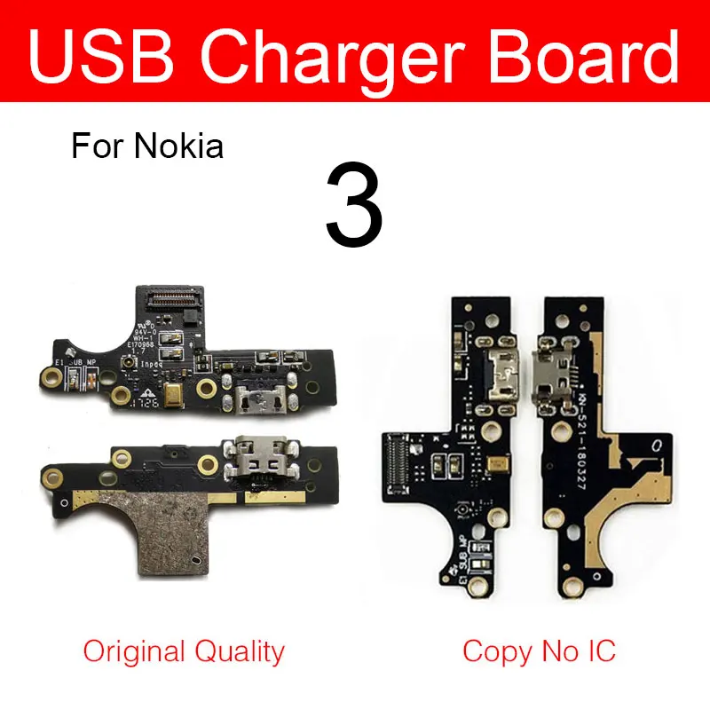 Док-станция USB-Зарядного Устройства Для Nokia 1 2 2.1 3 3.1 1Plus 3.1 Plus USB-Разъем Для Зарядки Зарядного Устройства с Микрофоном Запчасти для Ремонта Изображение 4