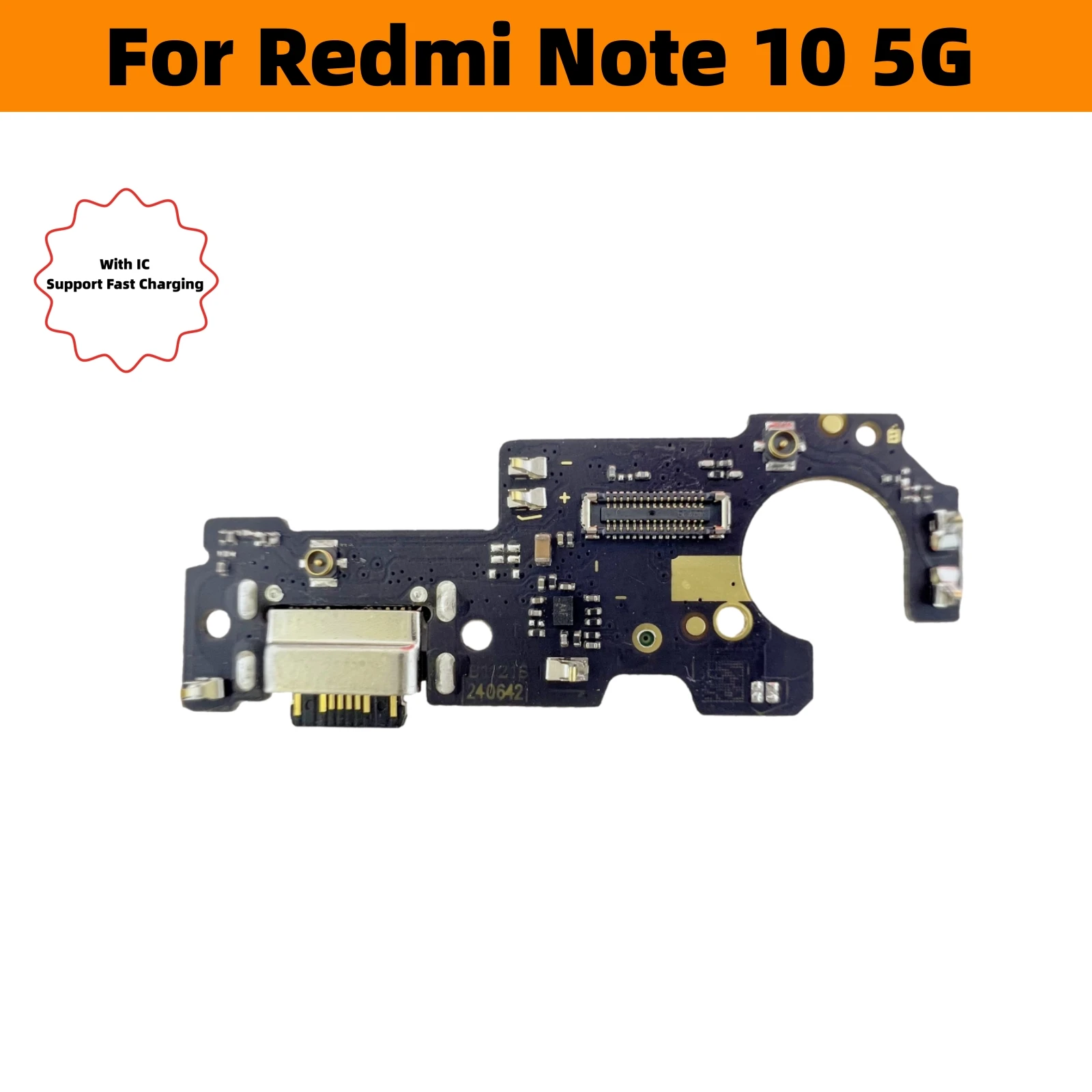 Док-станция для зарядного устройства USB, разъем для гибкого кабеля, зарядный порт, запасные части для Redmi Note 10 5G M3 Pro Изображение 0