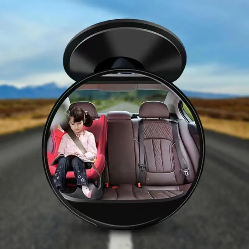 Защитное Зеркало Заднего Сиденья Для Автомобиля Зеркало Заднего Сиденья Для Автомобиля Регулируемая Присоска Детское Зеркало Заднего Сиденья Автомобиля Вид Сзади Младенец Спереди Изображение 2