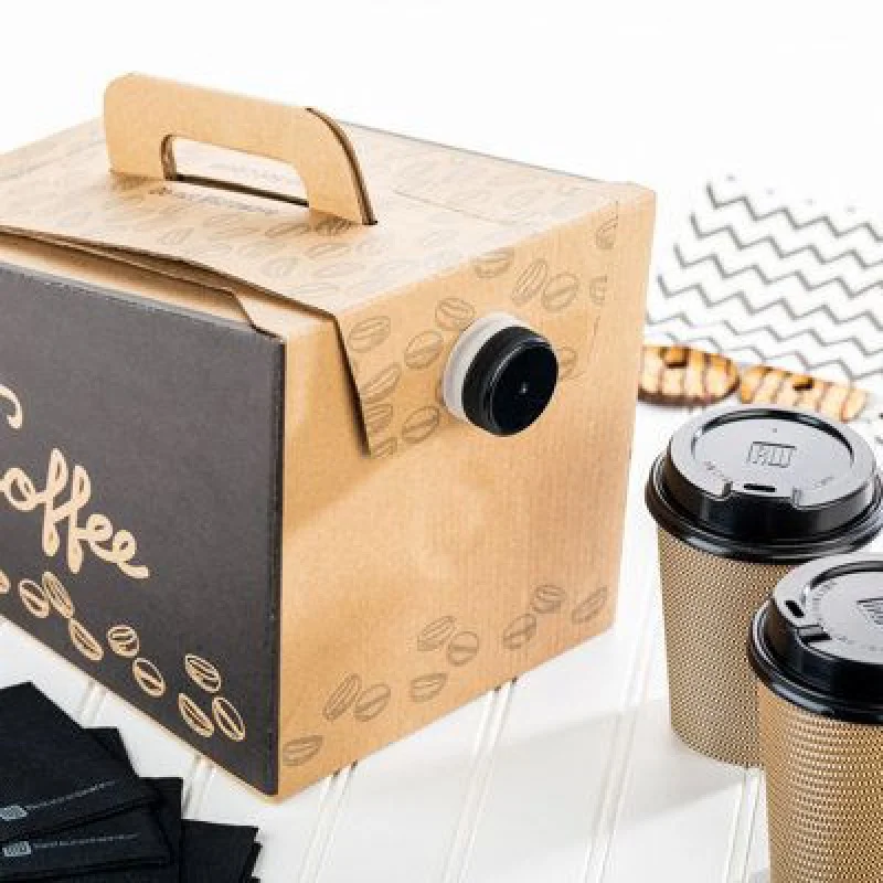 Индивидуальный продукт, Полностью Изготовленный на Заказ одноразовый изолированный кофе, винный сироп, вода, нагрудник, сумка В коробке, диспенсер для кофе To Изображение 3