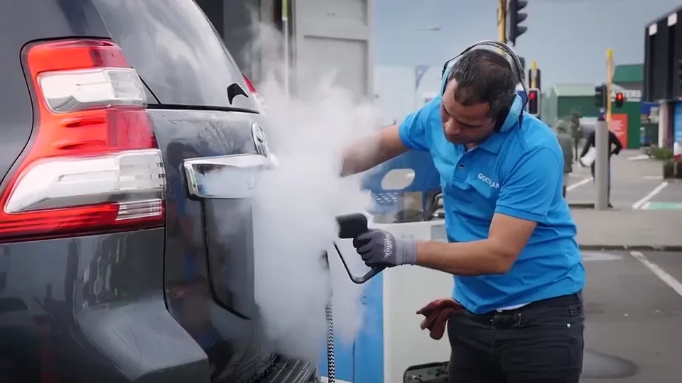 Китайский паровой струйный пылесос для мойки автомобилей под давлением, портативная мобильная машина, дизельное топливо оптом Изображение 0