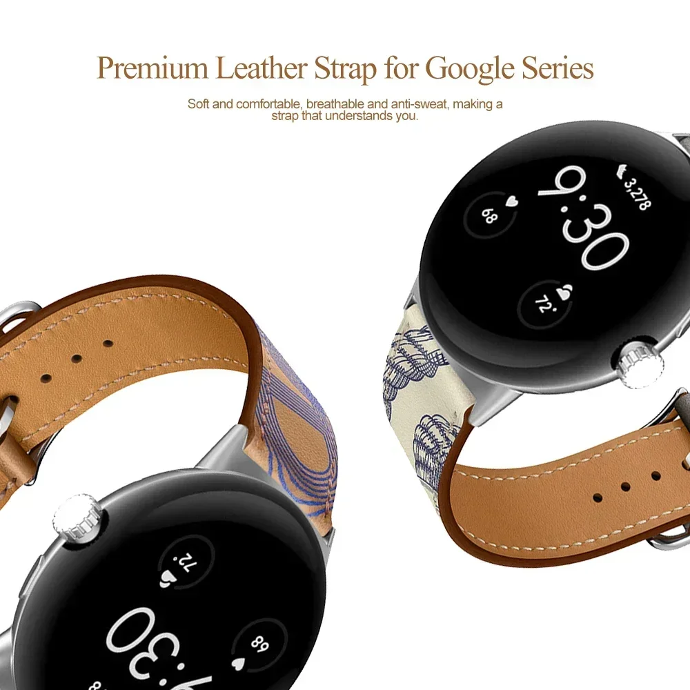 Кожаный ремешок для часов Google Pixel, ремешок correa, браслет для смарт-часов, браслет для ремня, ремешки для часов Google Pixel, аксессуары Изображение 4