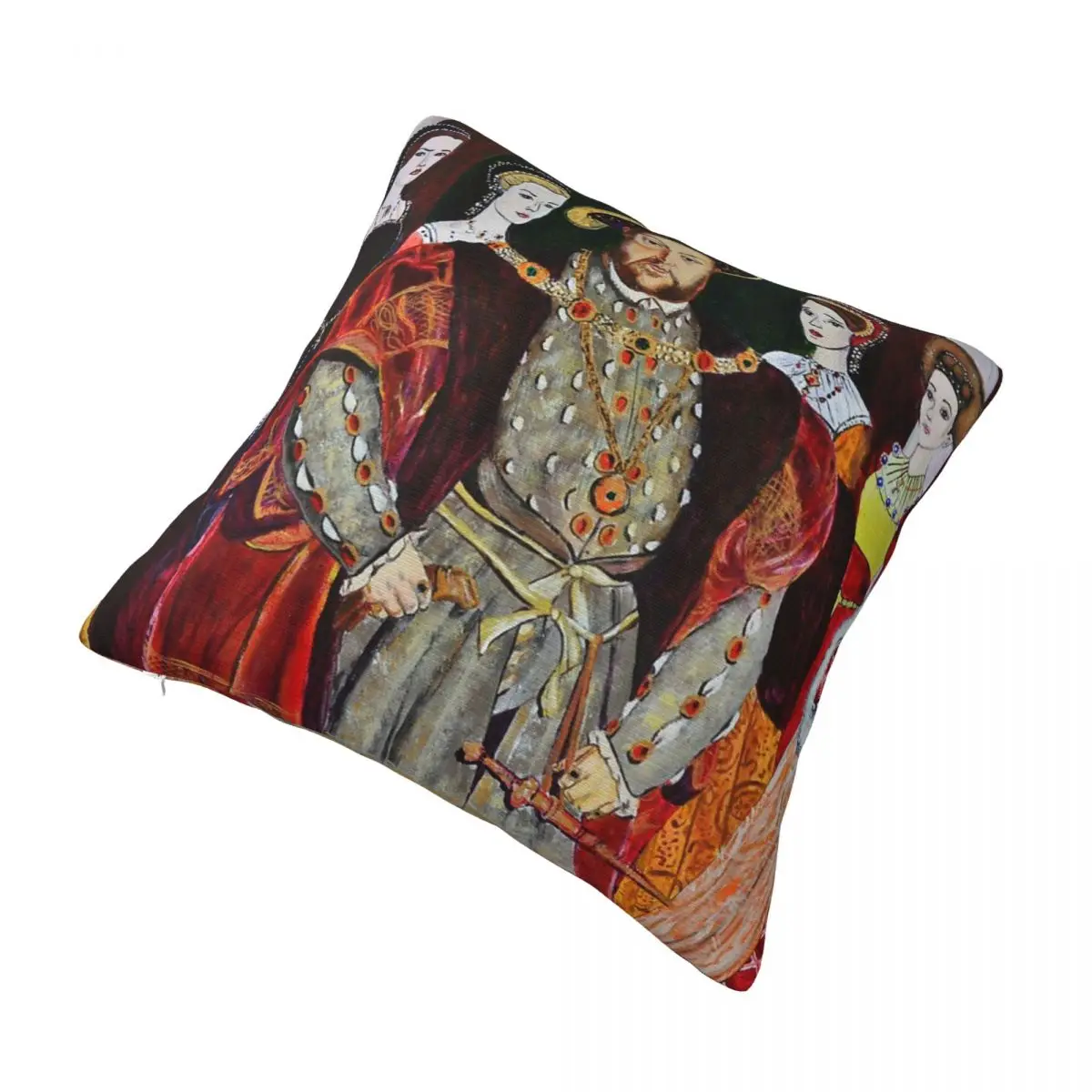 Король Генрих 8-й и шесть его жен Наволочка для подушки Чехол для дивана Для диванной подушки Декоративные наволочки Изображение 2