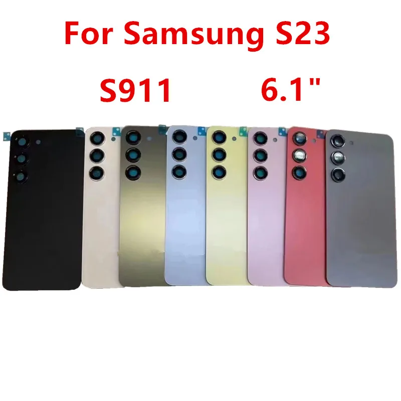 Корпус Для Samsung Galaxy S23 Plus S911 S916 5G Крышка Батарейного Отсека Ремонт Стекла Задняя Дверь Задняя Крышка Логотип Объектива Камеры Изображение 1