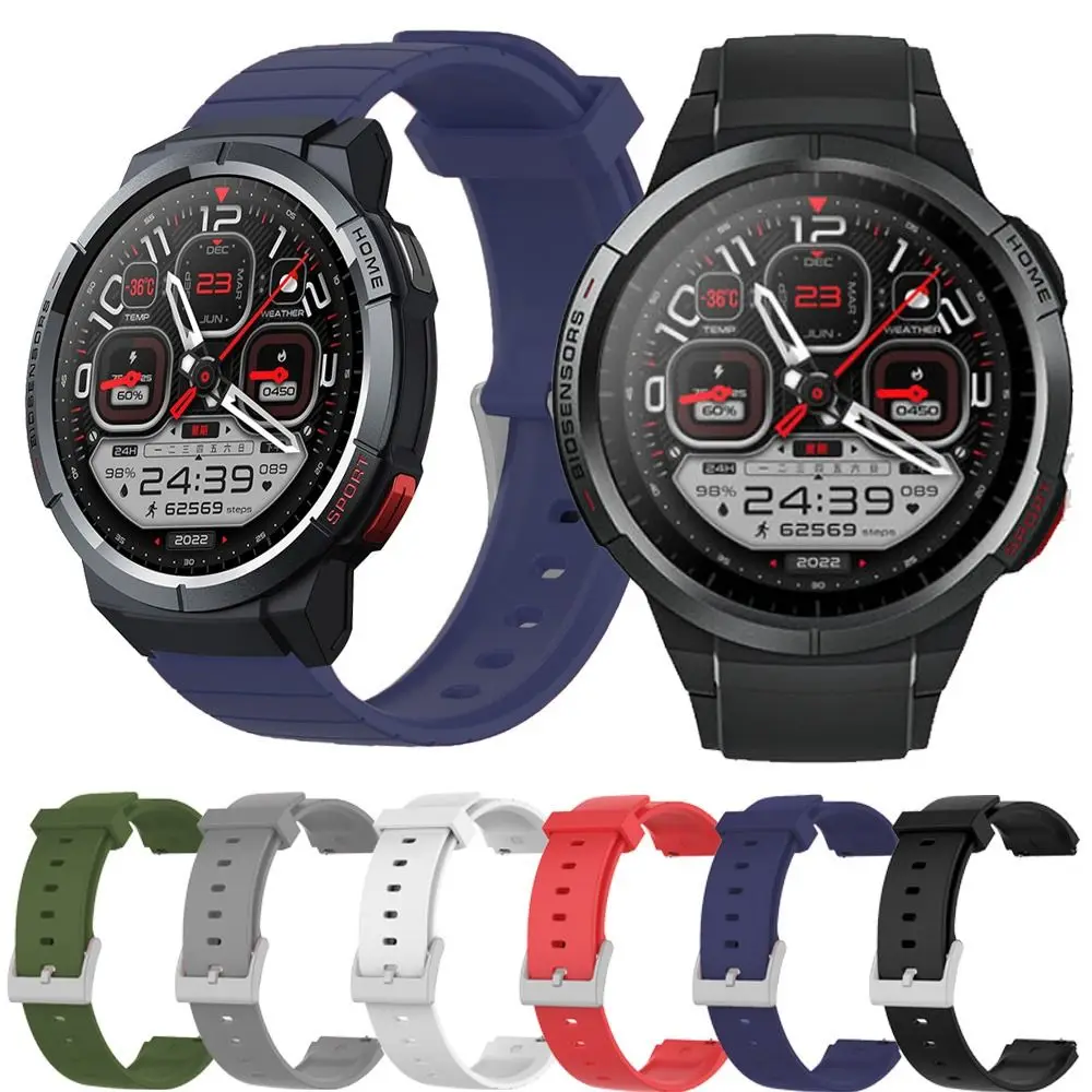 Красочный ремешок для часов Mibro GS Watch Смарт-браслет Ремешок для часов Мягкие Силиконовые Спортивные аксессуары Ремешок для ремня Изображение 0