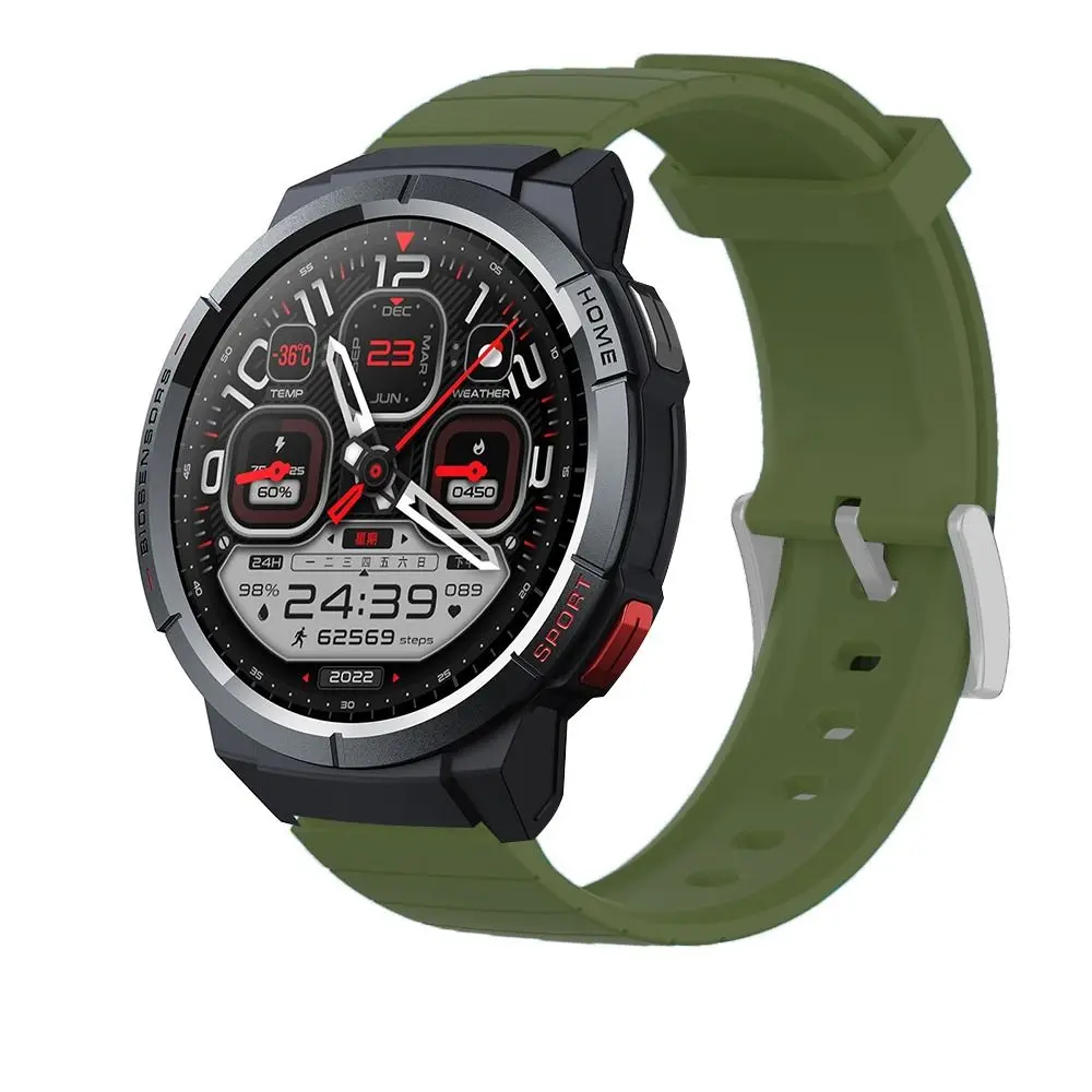 Красочный ремешок для часов Mibro GS Watch Смарт-браслет Ремешок для часов Мягкие Силиконовые Спортивные аксессуары Ремешок для ремня Изображение 2