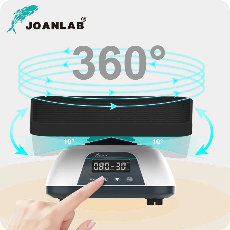 Лабораторный шейкер Joanlab с цифровым дисплеем и 3D-колебаниями Изображение 5