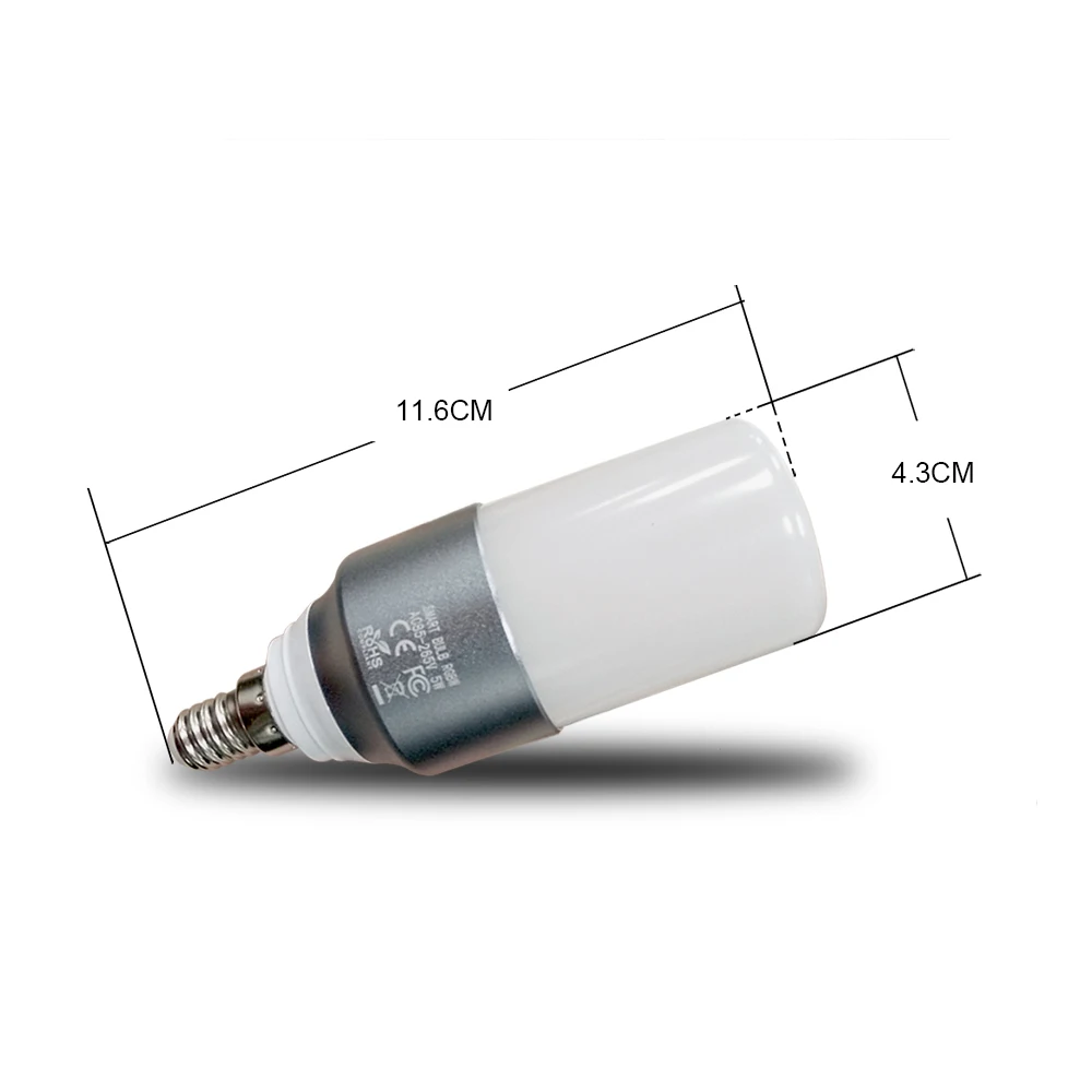Лампа Zemismart E14 RGBW LED Smart Candle Light Работает с Alexa Echo Google Home Assistance Voice WIFI Timer Control Lamp Изображение 5