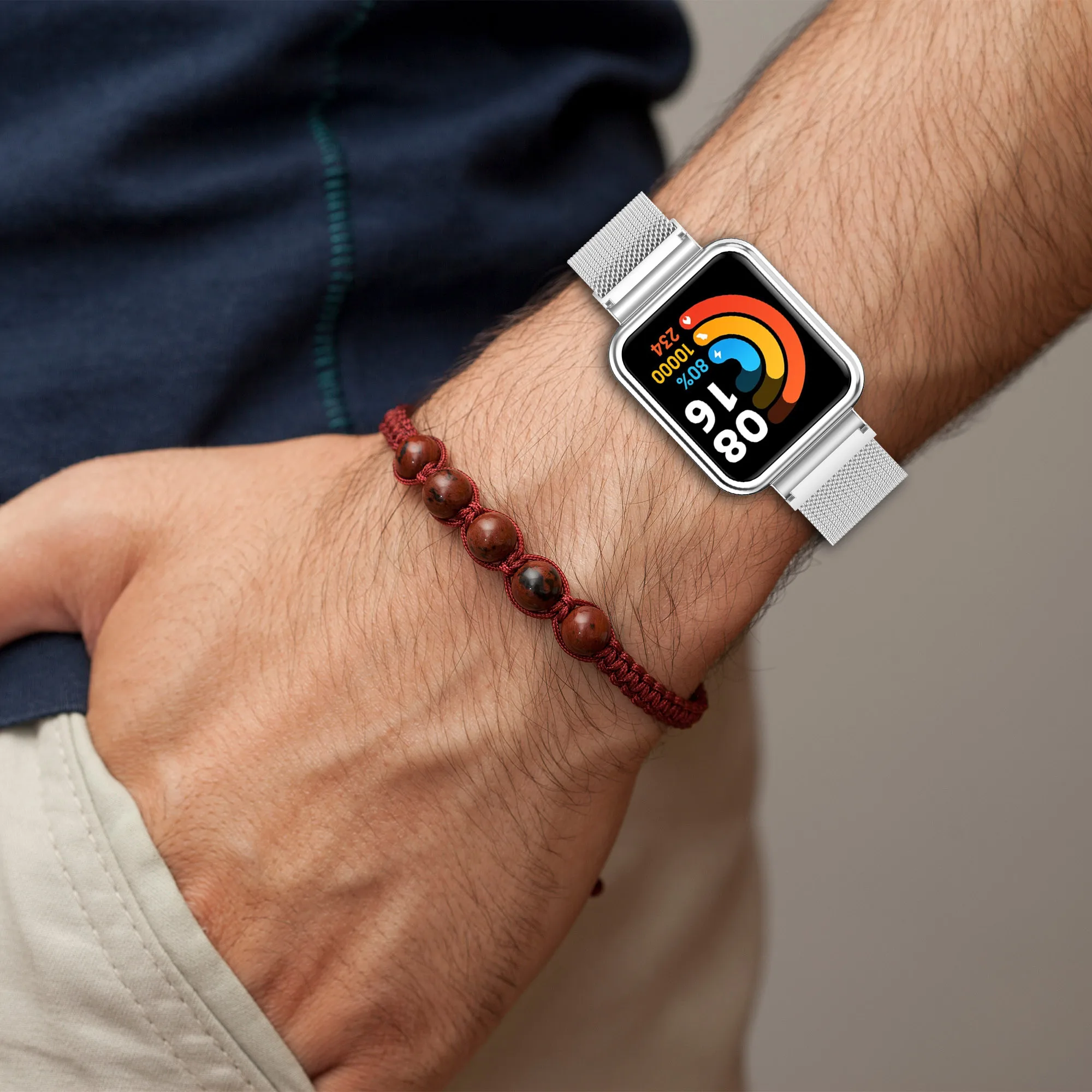 Магнитный браслет с рамкой для часов Xiaomi Redmi Watch2 Lite, модные и роскошные аксессуары для часов, ремешок Изображение 1