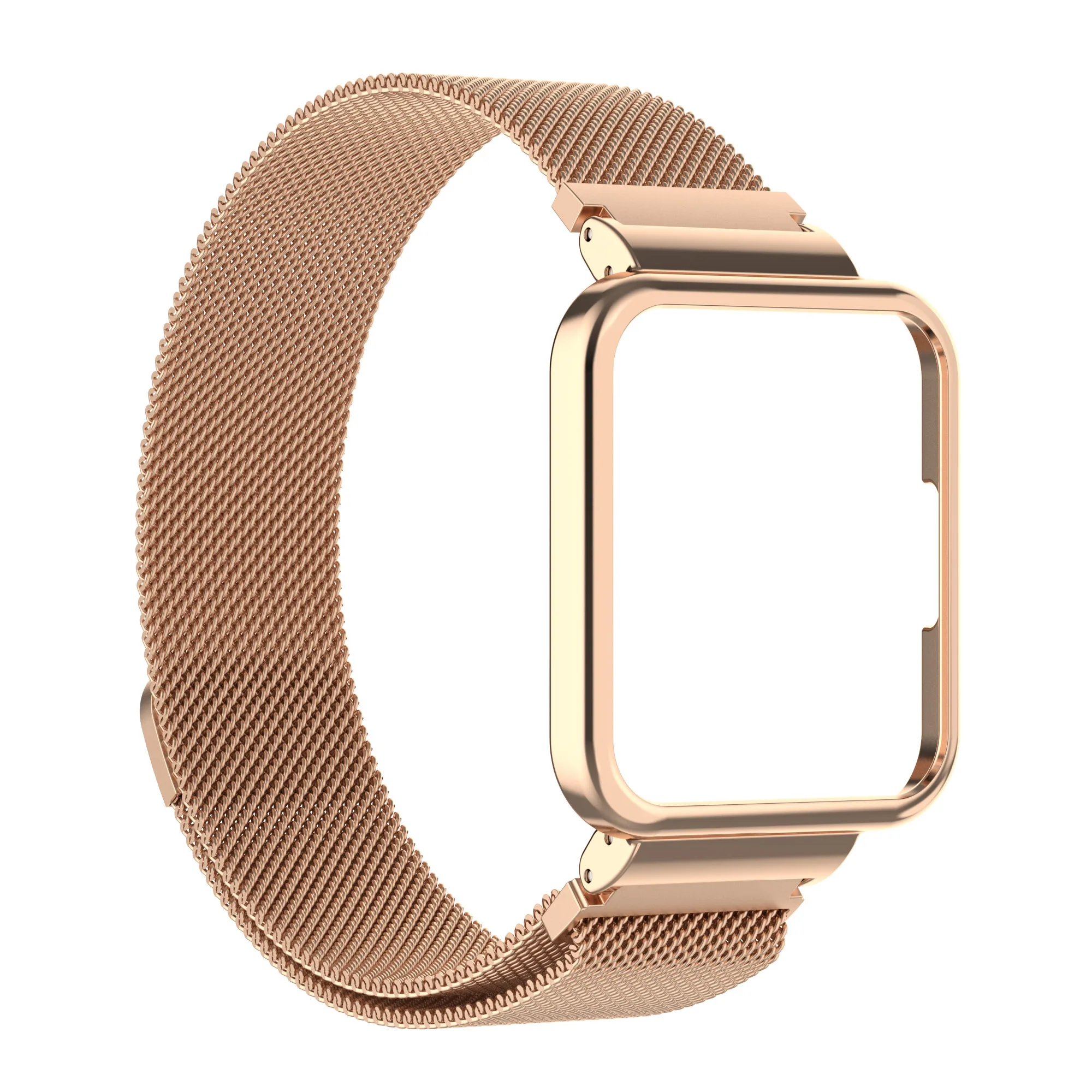 Магнитный браслет с рамкой для часов Xiaomi Redmi Watch2 Lite, модные и роскошные аксессуары для часов, ремешок Изображение 4