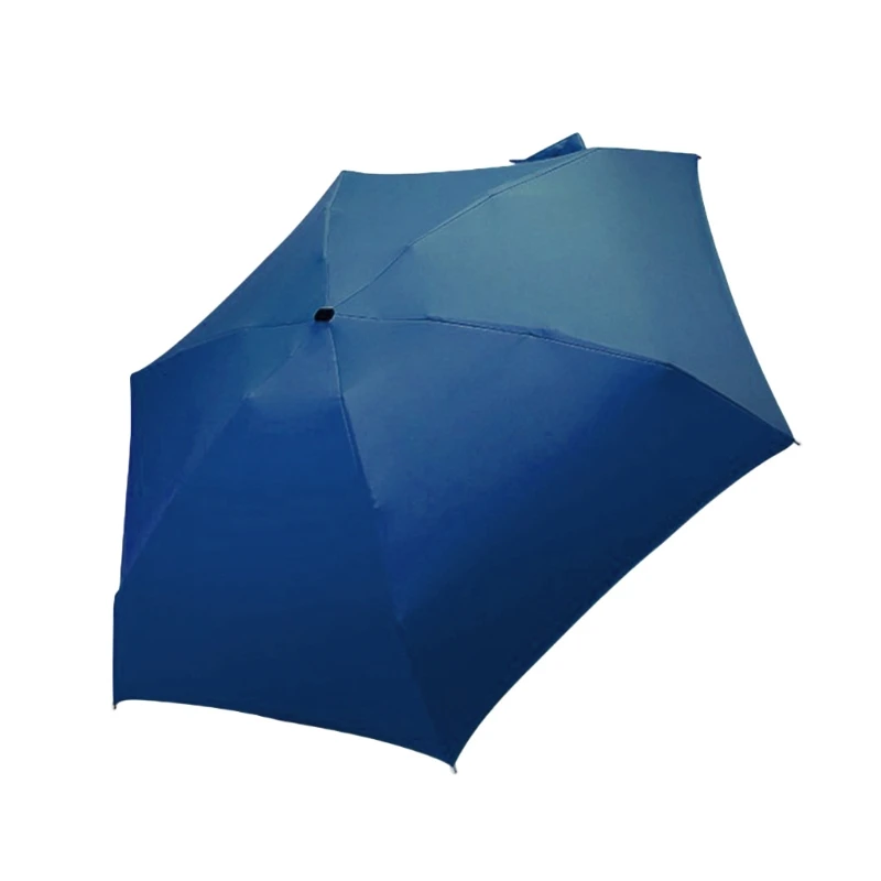 Мини-карманный зонт Компактная конструкция для путешествий Защита от ультрафиолета для зонтов от солнца и дождя 5 T21C Изображение 4