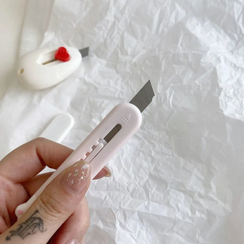 Мини Портативные ножницы Универсальный нож Резак для бумаги Лезвие для резки бумаги Канцелярские принадлежности для резки Изображение 3