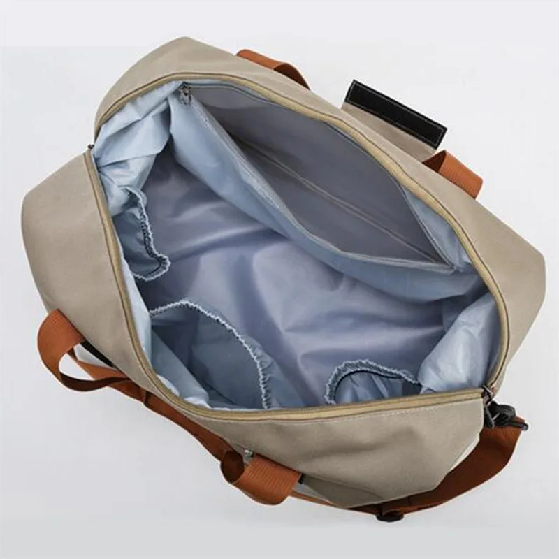 Модные дорожные сумки для женщин, мужская спортивная сумка большой емкости, водонепроницаемая сумка для выходных, женская сумка для путешествий, сухая и влажная Изображение 4