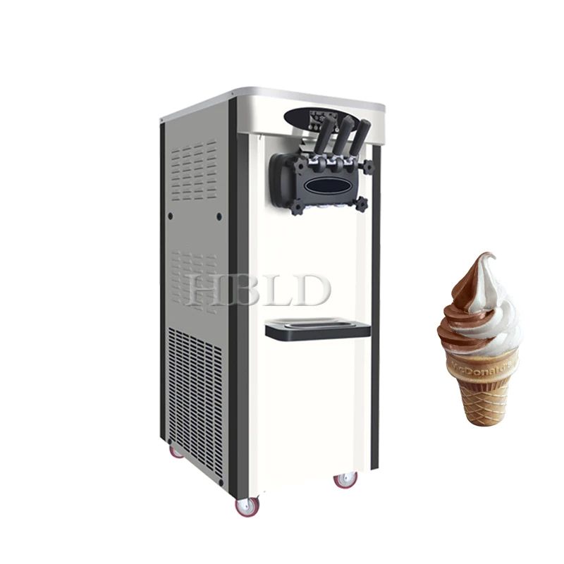 Мощная машина для производства мороженого из нержавеющей стали, коммерческая машина для производства рожков для замороженного йогурта Изображение 0