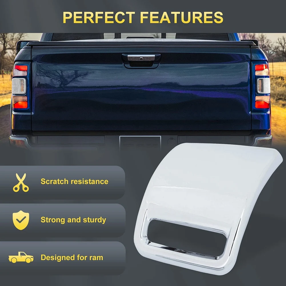 Накладка Крышки Фонаря Заднего Фонаря для -Dodge RAM 1500 2019 2020 2021 2022 Аксессуары, ABS Хром Изображение 2