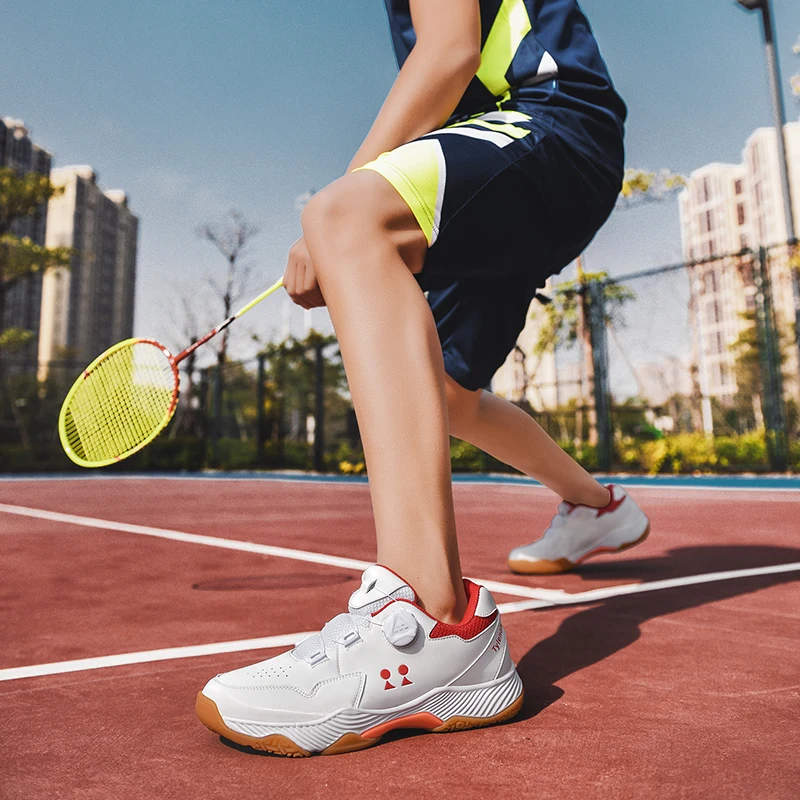 Новые профессиональные кроссовки для бадминтона, большие теннисные туфли 35-46, нескользящие, легкие кроссовки для бадминтона, мужская спортивная обувь для волейбола. Изображение 4