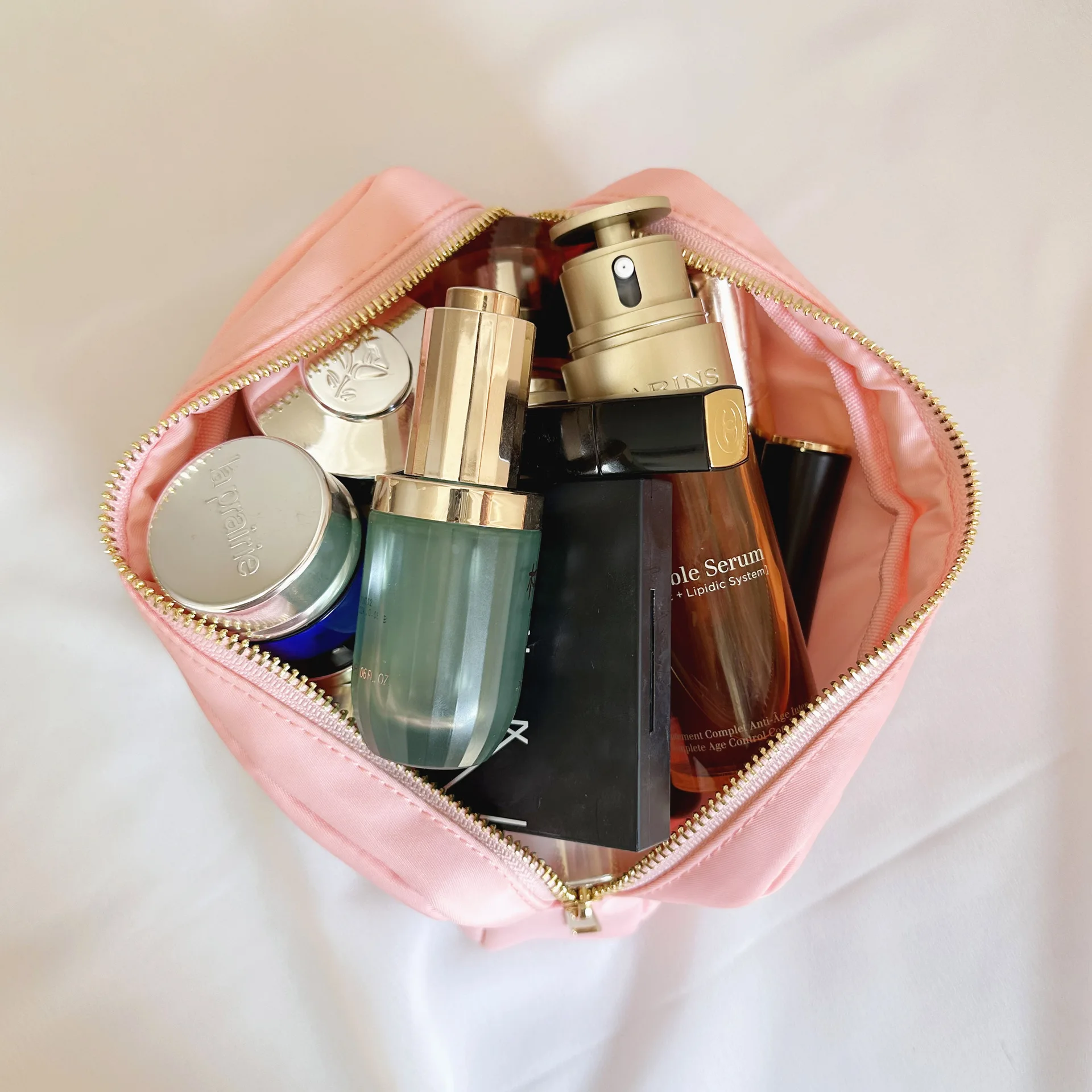 Однотонные нейлоновые женские сумки для хранения косметики Простого дизайна, женский портативный набор сумочек-клатчей, Женские дорожные сумки-кошельки Изображение 5