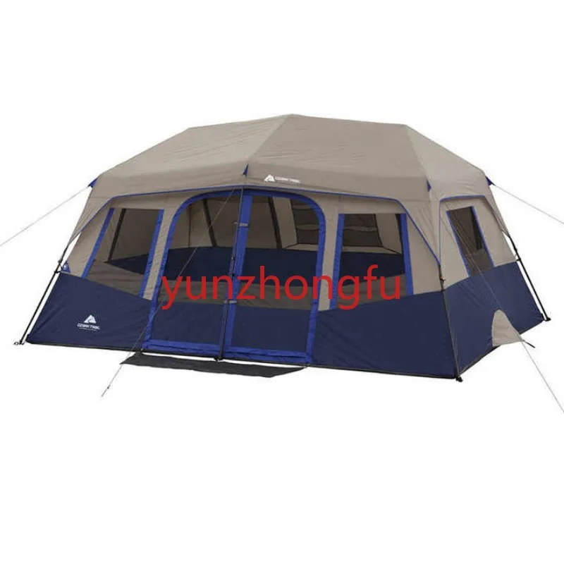 Палатка для каюты 14 X 10 дюймов на 10 человек, сборка не требуется, Конструкция: полиэстер, сталь Изображение 0