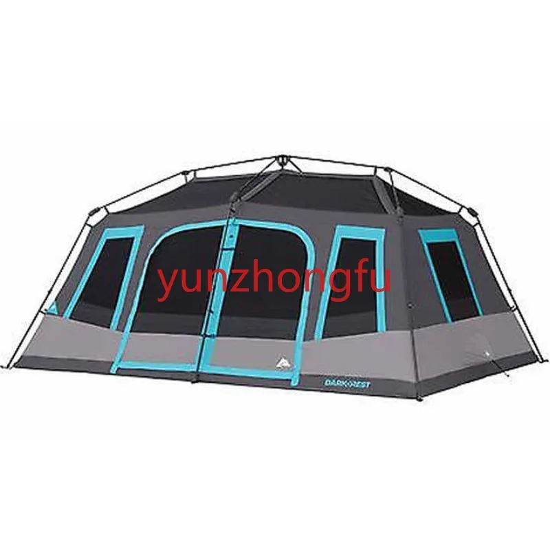 Палатка для каюты 14 X 10 дюймов на 10 человек, сборка не требуется, Конструкция: полиэстер, сталь Изображение 4