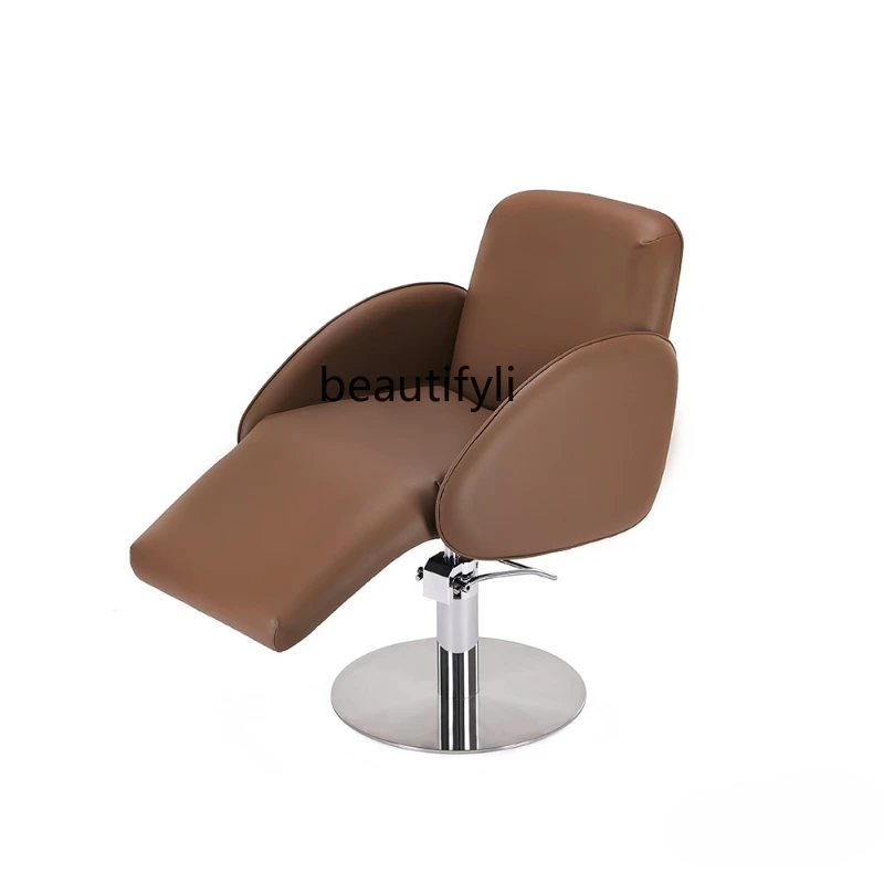 Парикмахерское кресло для парикмахерского салона, Парикмахерское кресло можно опускать, поднимая стул для стрижки волос, сиденье для парикмахерской Изображение 3