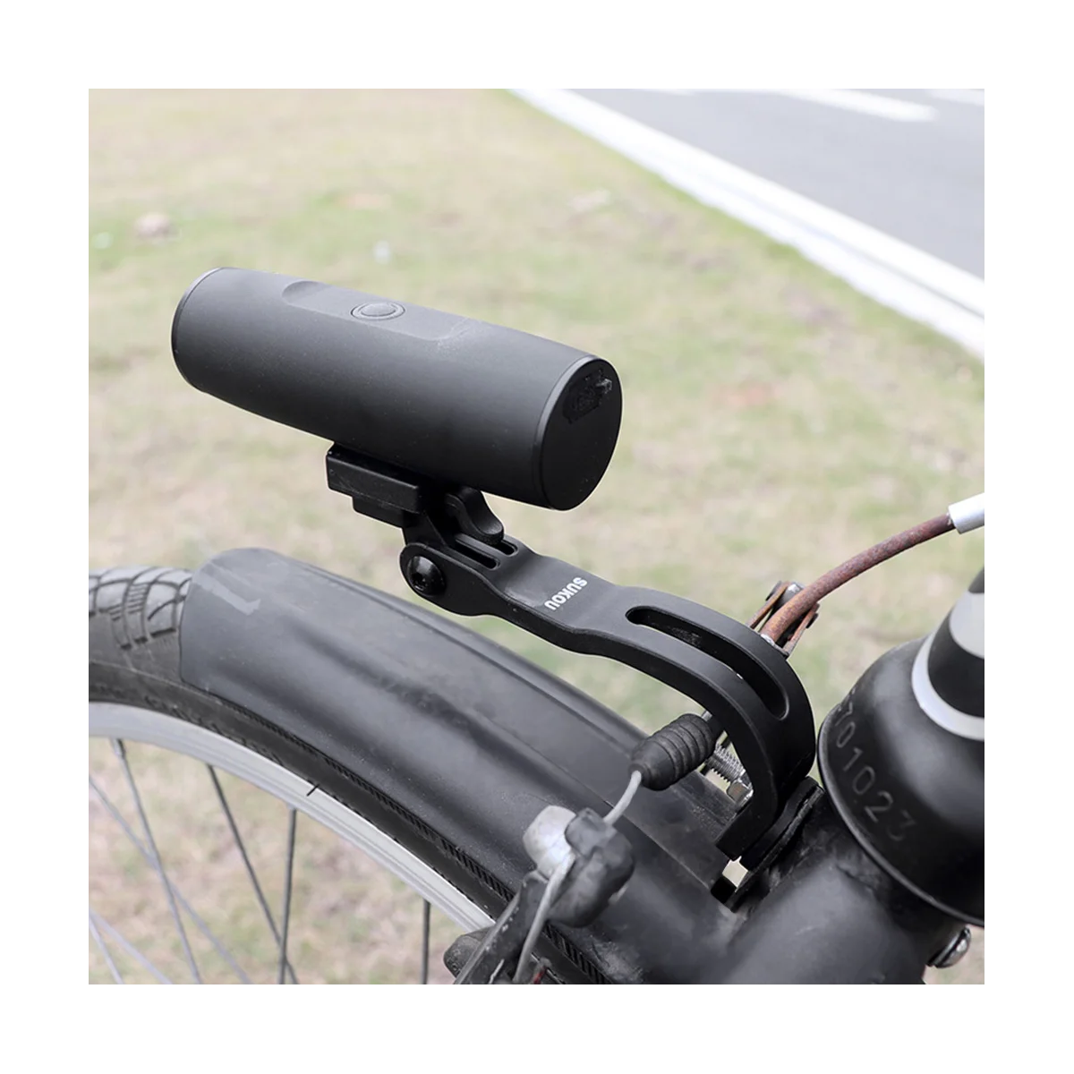 Передняя вилка велосипеда SUKOU, держатель фонаря для XOSS Xl400, фонарик для GOPRO, пластиковый кронштейн для Brompton Изображение 3
