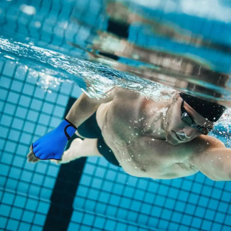 Перчатки Aqua Aqua Fit Тренировочные Перчатки Для Плавания Неопреновые Перчатки С Перепонками Дышащие Легкие Тренировочные Перчатки Для Фитнес-Плавания Изображение 4