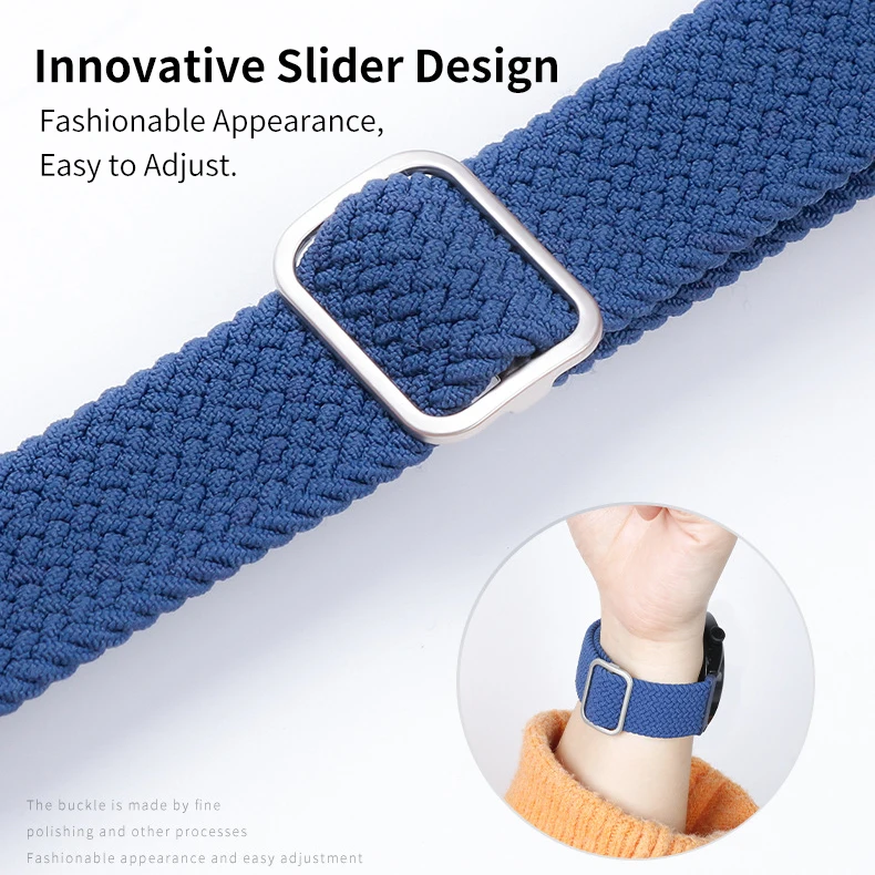 Плетеная Ткань Solo Loop, Нейлоновая Резинка Для Xiaomi Watch S1, Браслет Для MiWatch Active, Цветная Регулируемая Пряжка, Ремешок Для Часов Изображение 2