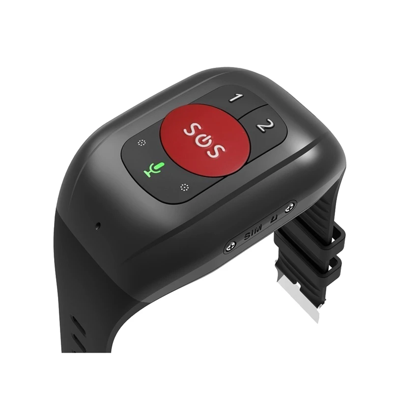 Пожилые люди 4G SOS Часы Браслет с GPS Отслеживанием Браслет Аварийная Сигнализация GPS Отслеживание сердечного ритма Монитор артериального давления Изображение 5