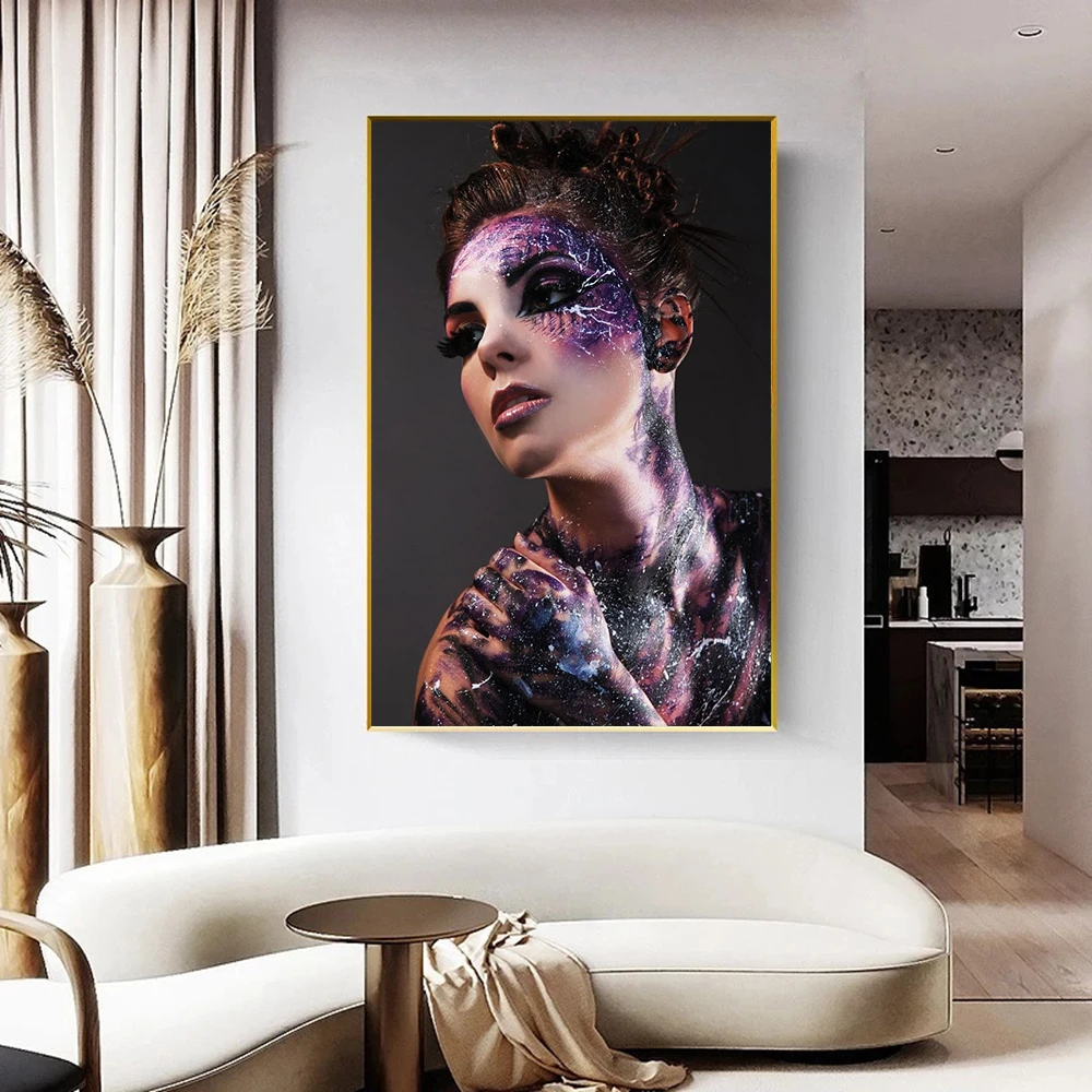 Портретное искусство Сексуальная Красивая женщина Плакаты, принты Картины на холсте Настенные панно Декор спальни гостиной Домашний декор Изображение 3
