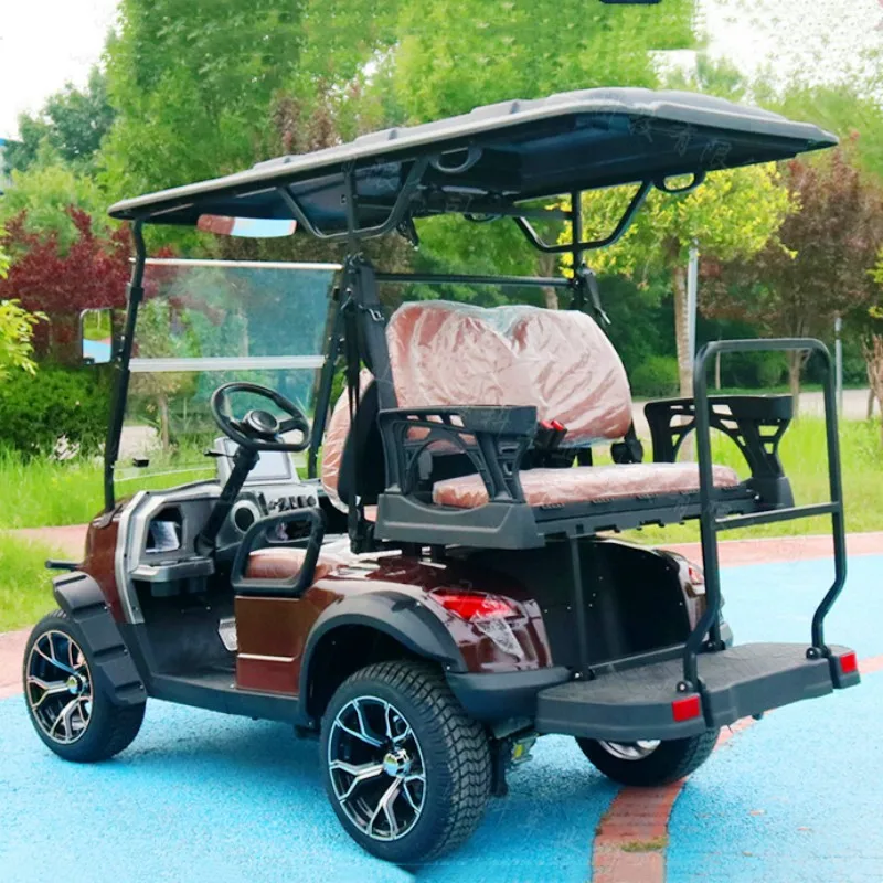 Продается новый 4 6 Местный электромобиль для гольфа Golf Cart с двигателем переменного тока мощностью 4 КВТ 48 В, Роскошный Экскурсионный автобус Golf Buggy Изображение 2