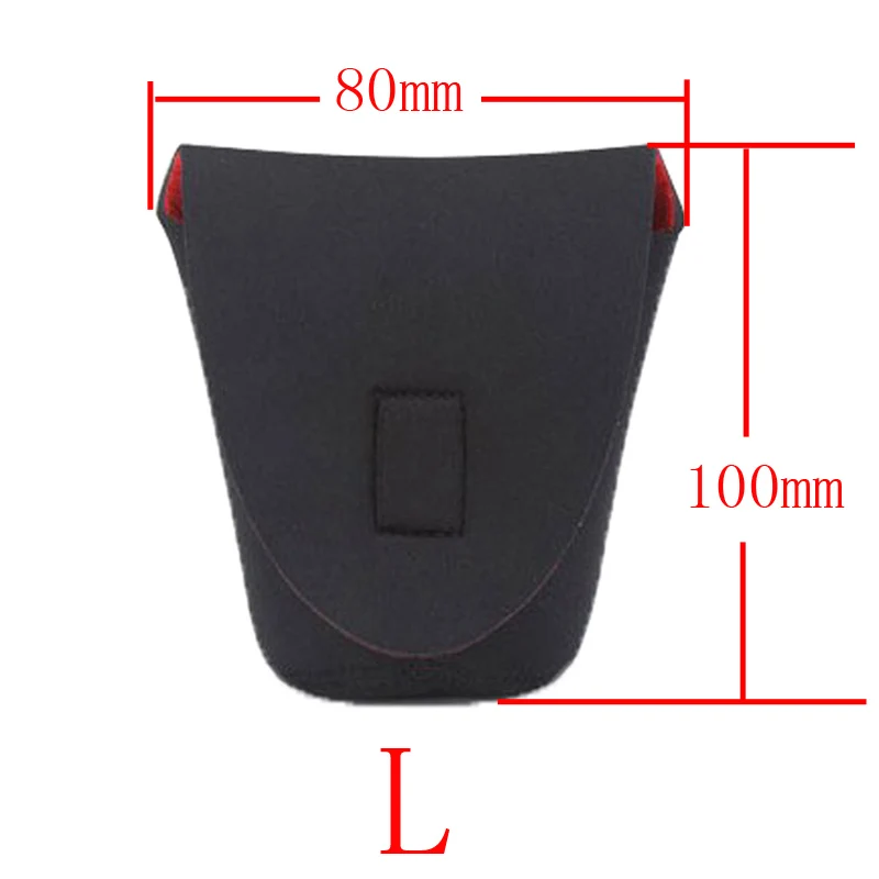Размеры S, M, L, XL, XXL, неопреновый водонепроницаемый мягкий чехол для объектива камеры, размер сумки Изображение 3