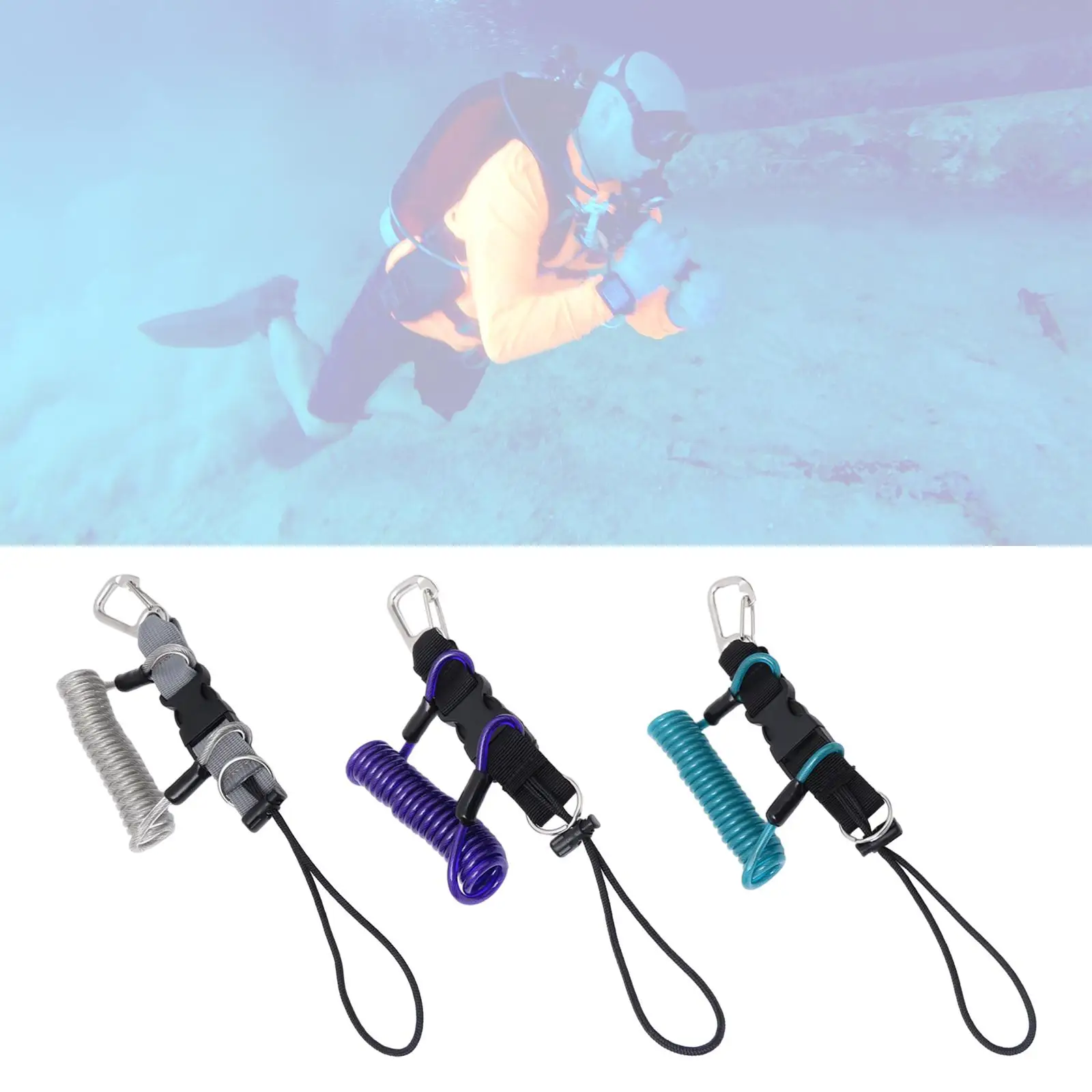 Ремешок для подводного плавания, браслет, страховочная веревка для водных видов спорта, Дрейфующий дайвинг Изображение 5