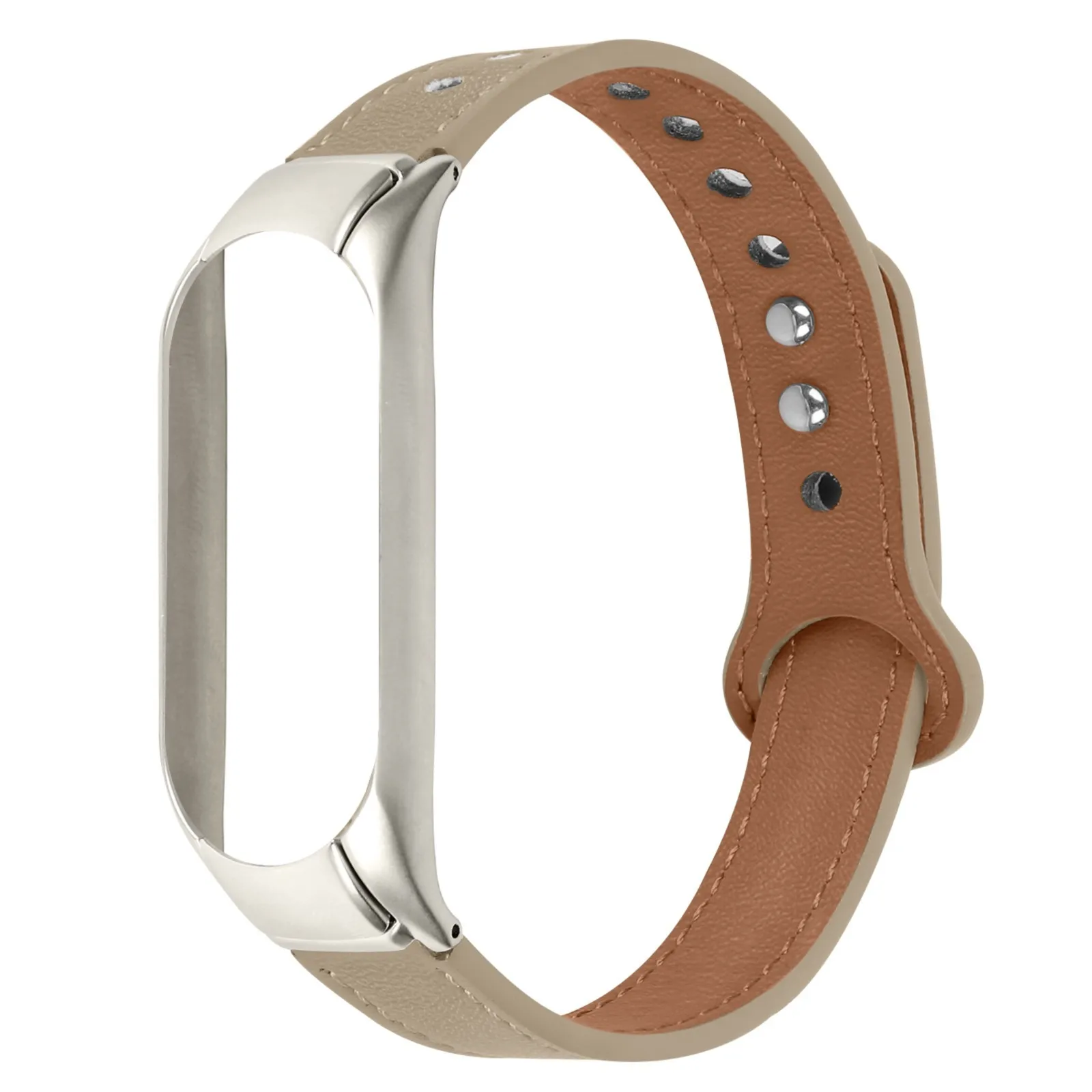 Ремешок Подходит для ремешка для часов Mi Band 5/6, кожаный мягкий браслет, высококачественные аксессуары для ремешка для умных часов Изображение 3
