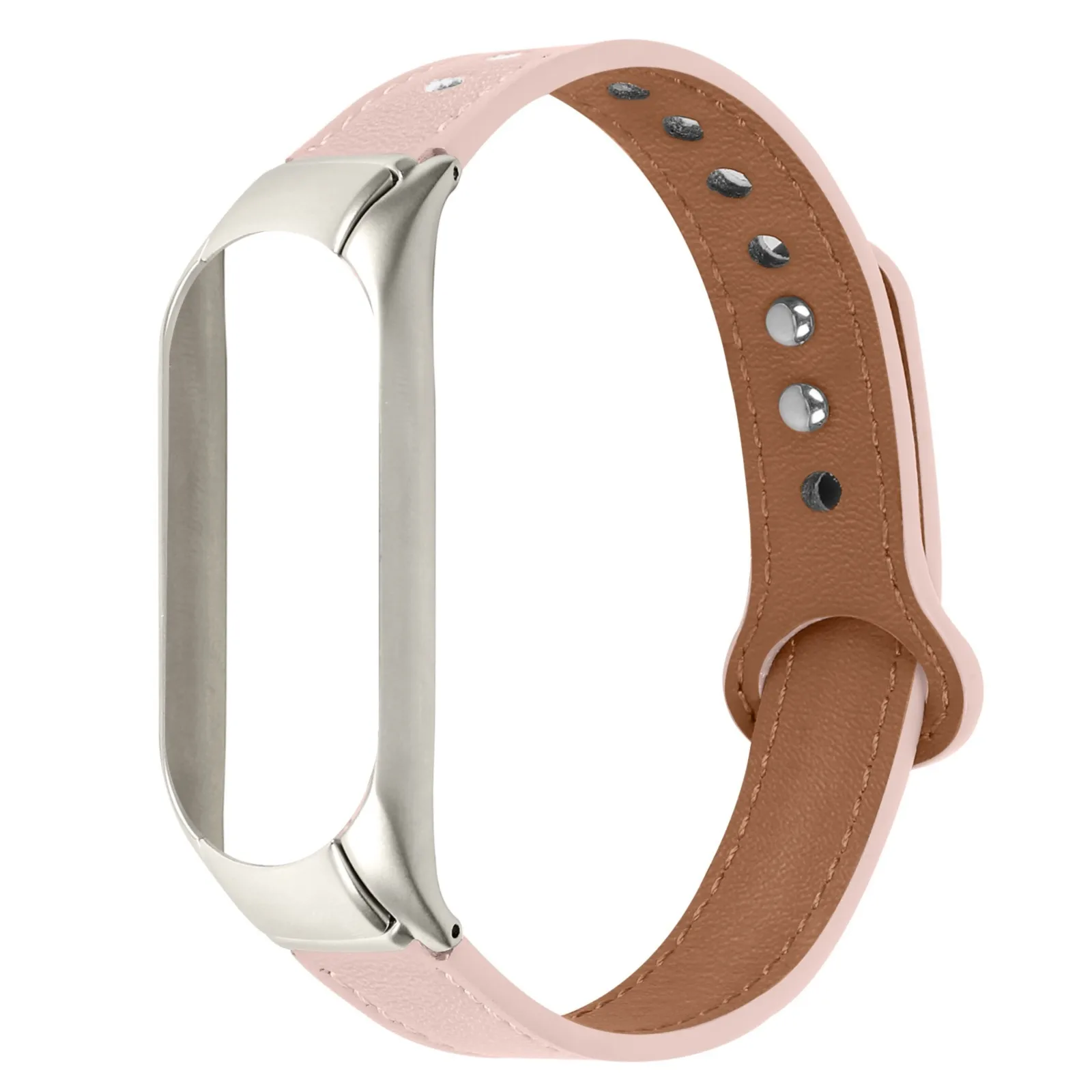 Ремешок Подходит для ремешка для часов Mi Band 5/6, кожаный мягкий браслет, высококачественные аксессуары для ремешка для умных часов Изображение 4
