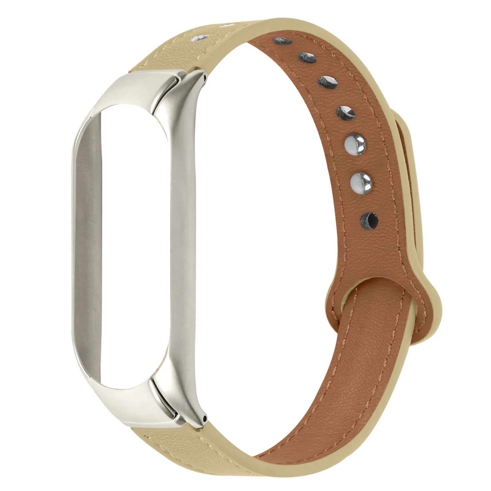 Ремешок Подходит для ремешка для часов Mi Band 5/6, кожаный мягкий браслет, высококачественные аксессуары для ремешка для умных часов Изображение 5