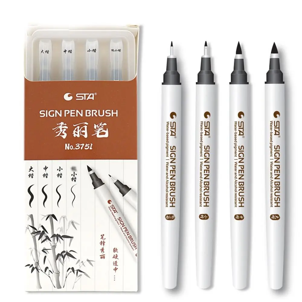 Ручки для рисования Ручки для подписи Китайские Кисти Ручка для практики каллиграфии Кисти для каллиграфии Кисть для написания сценария Изображение 3
