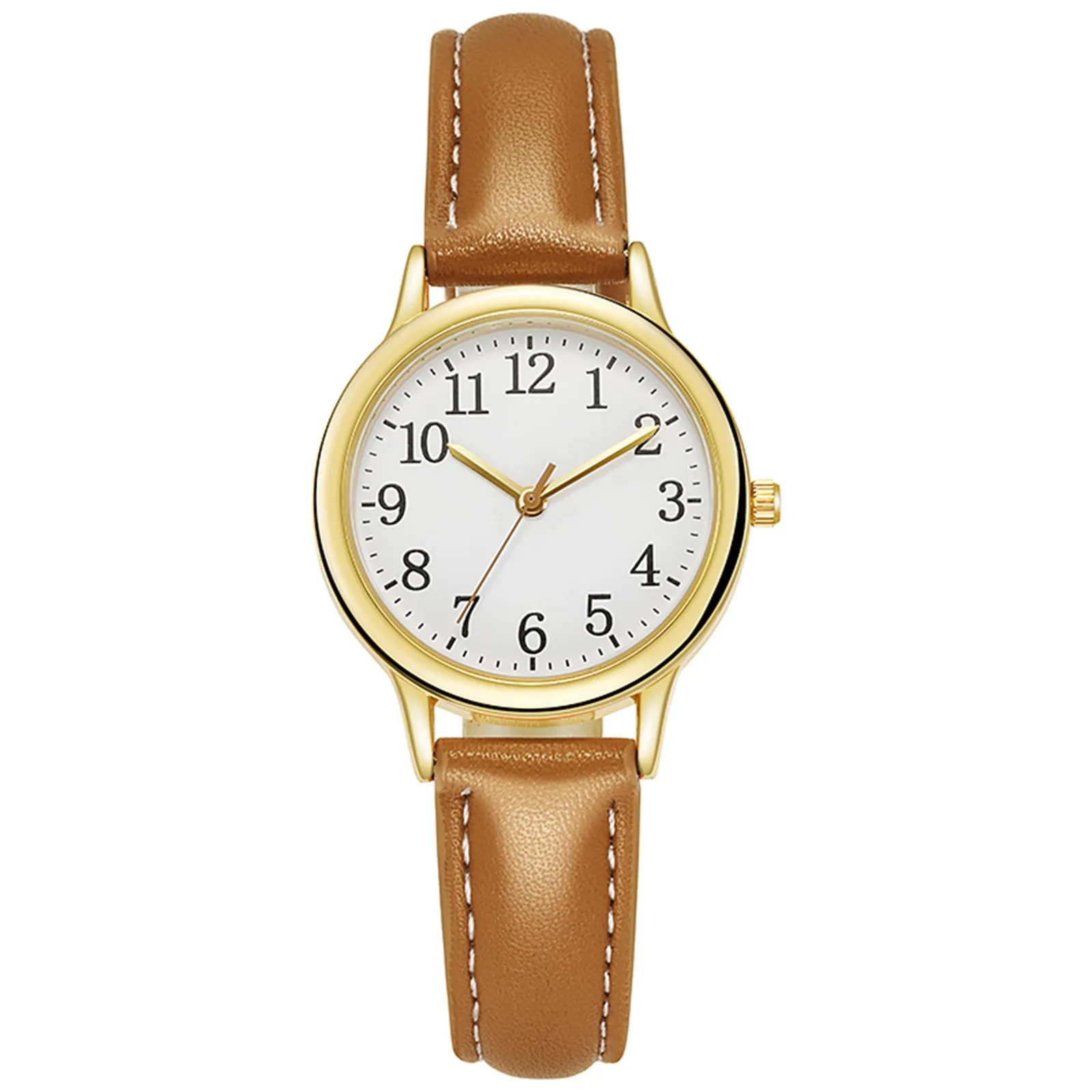 Самый продаваемый продукт 2023 года, щедрые кварцевые наручные часы, женские часы, точные водонепроницаемые женские часы золотого цвета Relojes Изображение 2