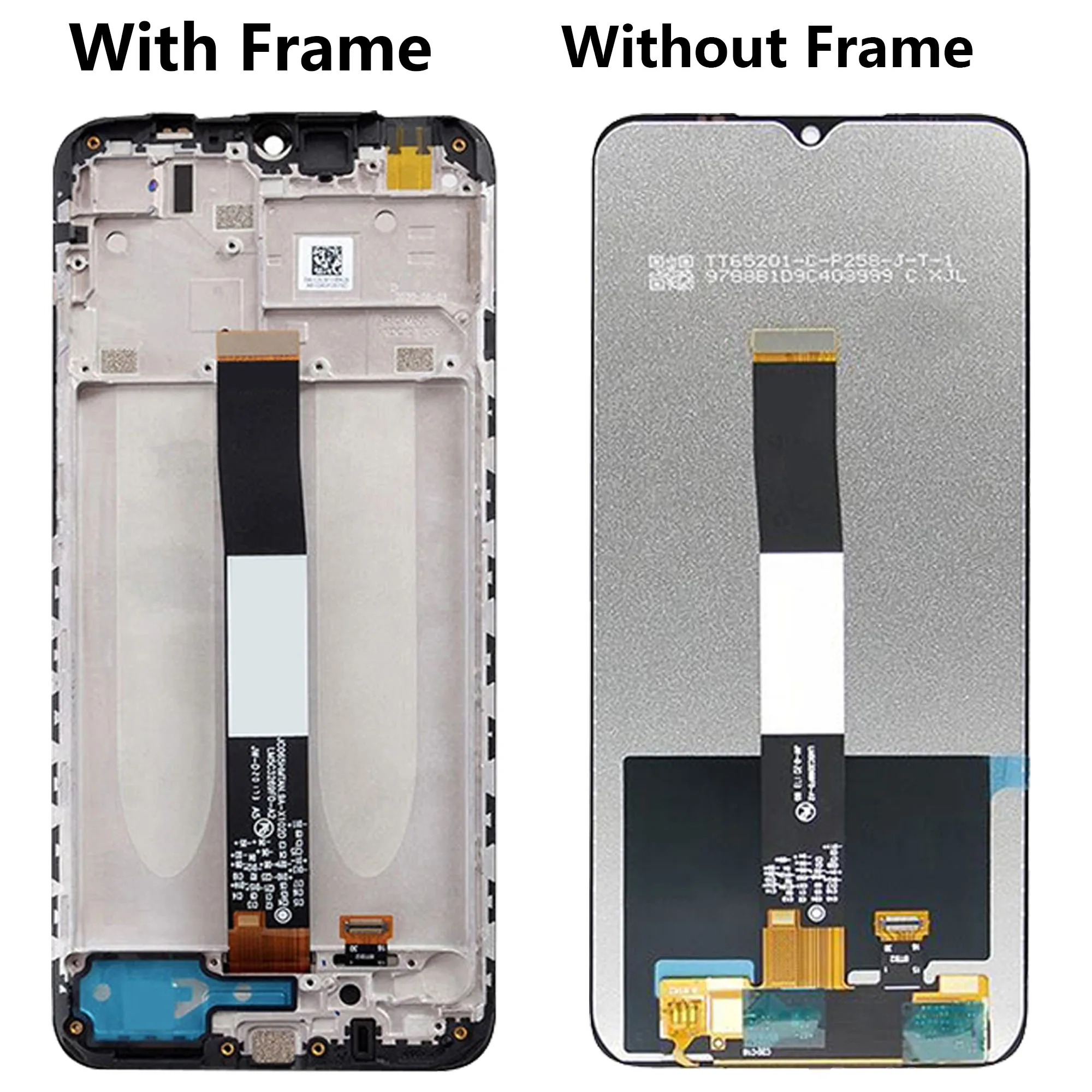 Сенсорный Экран Дигитайзер В Сборе Для Xiaomi Redmi 9C M2006c3lg M2006C3LI M2006C3LC ЖК-Дисплей С Рамкой Запасные Части Изображение 1