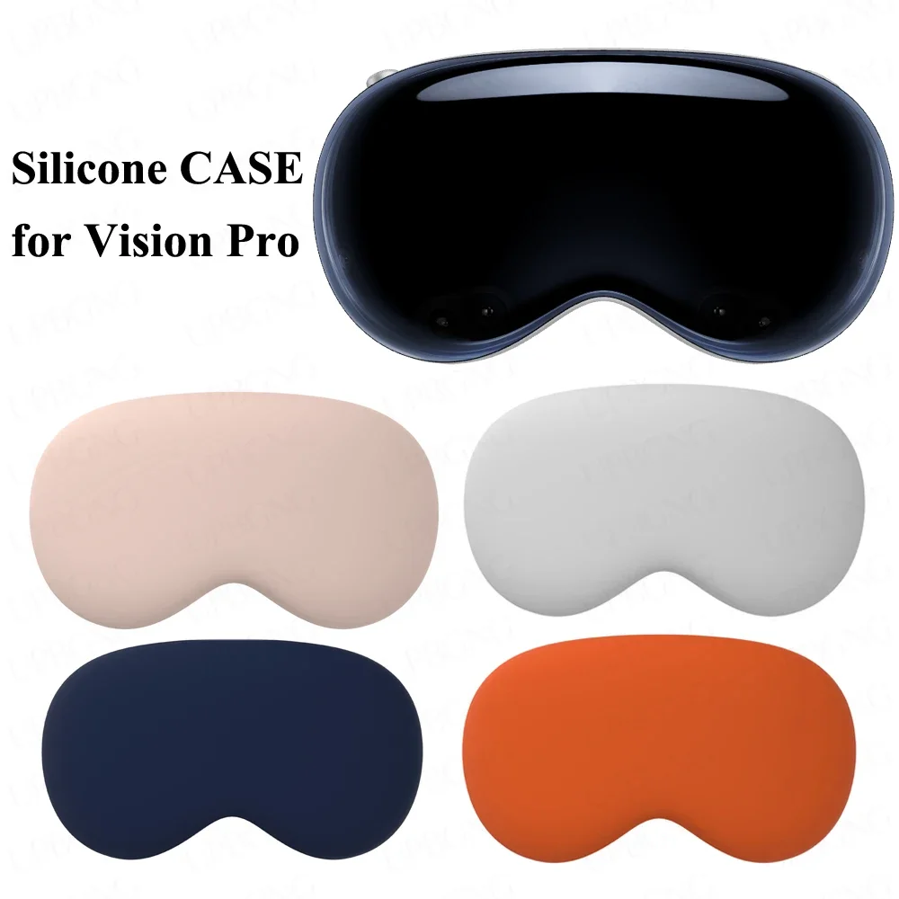 Силиконовый защитный чехол-чехол для Apple Vision Pro для гарнитуры Vision Pro VR, головной убор, накладка для глаз, аксессуары для виртуальной реальности Изображение 0