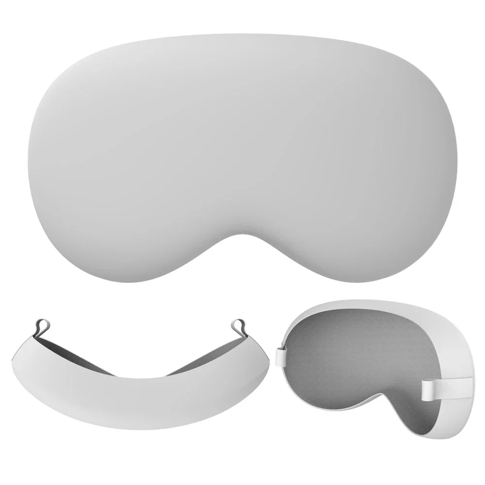 Силиконовый защитный чехол-чехол для Apple Vision Pro для гарнитуры Vision Pro VR, головной убор, накладка для глаз, аксессуары для виртуальной реальности Изображение 1
