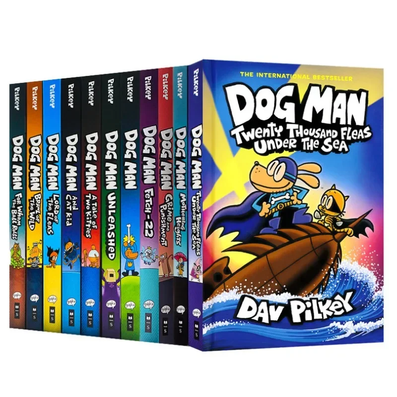 Случайная 1 кНига Новинка 2023 года Оригинальные Популярные комиксы The Adventures of Dog Man 8 Дэв Пилки Догман Английский Роман для детей Изображение 0