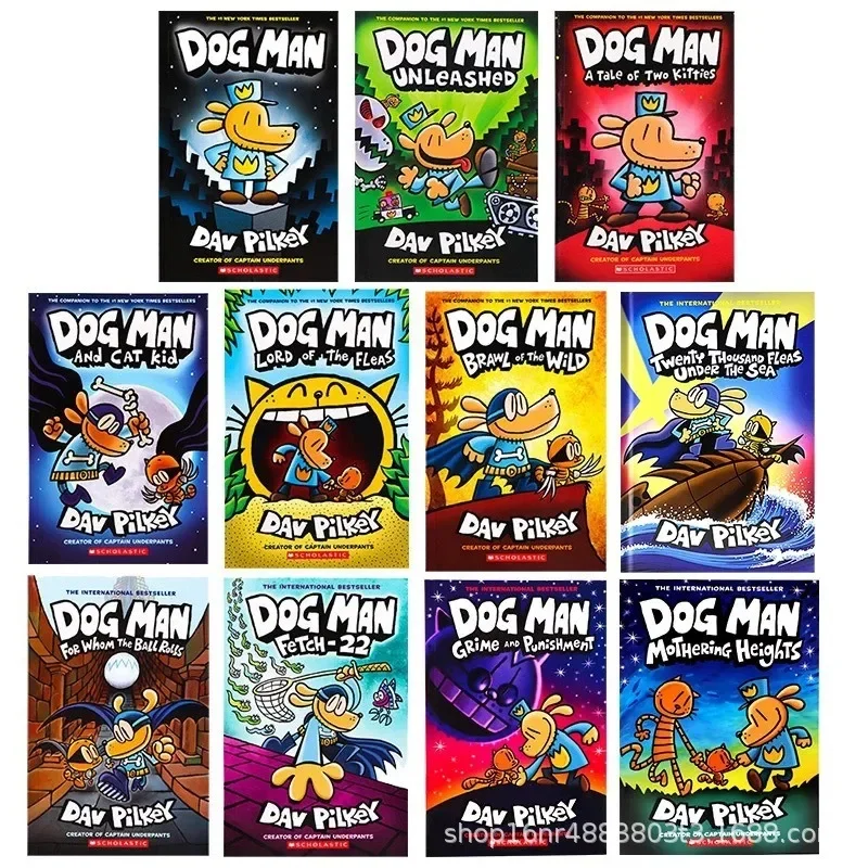 Случайная 1 кНига Новинка 2023 года Оригинальные Популярные комиксы The Adventures of Dog Man 8 Дэв Пилки Догман Английский Роман для детей Изображение 1
