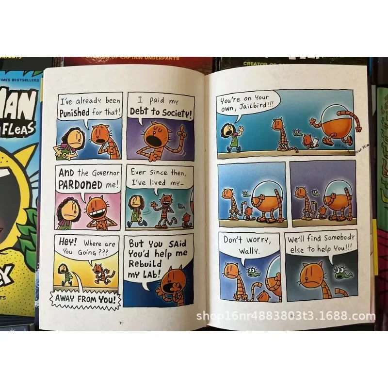Случайная 1 кНига Новинка 2023 года Оригинальные Популярные комиксы The Adventures of Dog Man 8 Дэв Пилки Догман Английский Роман для детей Изображение 3